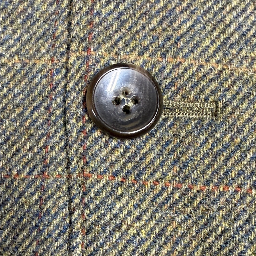 Pendleton Houndstooth Olive Tweed Blazer - Picture 6 of 7